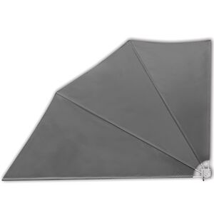 vidaXL sammenklappelig sidemarkise til altan gr&aring; 160 x 240 cm