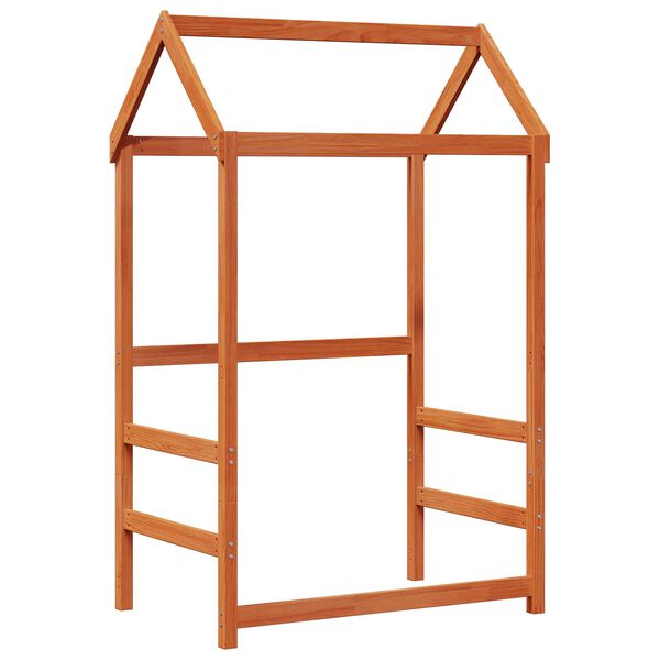 vidaXL Dagbed S&aelig;t 3 pcs Voks brun Massiv fyrretr&aelig;