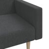 vidaXL 2-personers sovesofa stof m&oslash;rkegr&aring;