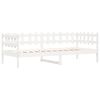 vidaXL daybed uden madras 90x200 cm massivt fyrretr&aelig; hvid