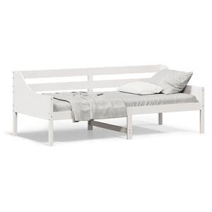 vidaXL daybed uden madras 80x200 cm massivt fyrretr&aelig; hvid