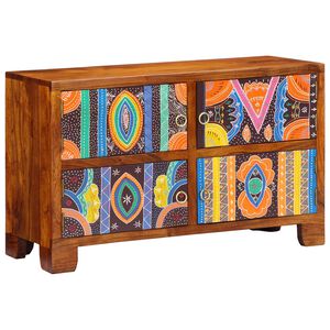 vidaXL Sko skab 90 x 35 x 55 cm Massivt Akacietr&aelig; Brun