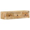 vidaXL v&aelig;gh&aelig;ngt tv-skab 100x32x25 cm massivt ru mangotr&aelig;