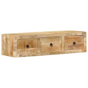 vidaXL v&aelig;gh&aelig;ngt tv-skab 100x32x25 cm massivt ru mangotr&aelig;