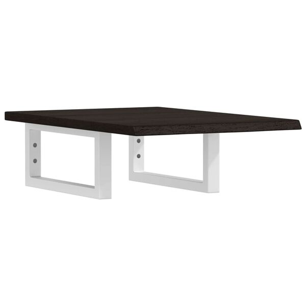 vidaXL badev&aelig;relseshylde st&aring;l og massivt egetr&aelig;