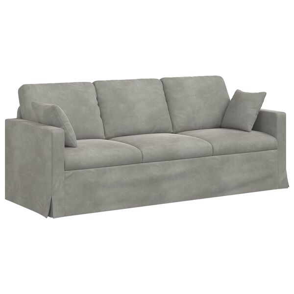 vidaXL Sofa Lysegr&aring; Samlede dimensioner: 198 x 78 x 80 cm (B x D x H)
