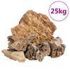 vidaXL dragesten 25 kg 5-30 cm brun