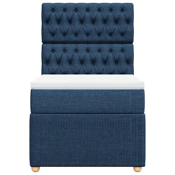 vidaXL kontinentalseng med madras 100x200 cm stof bl&aring;