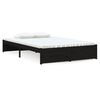 vidaXL sengeramme 120x190 cm Small Double massivt tr&aelig; sort