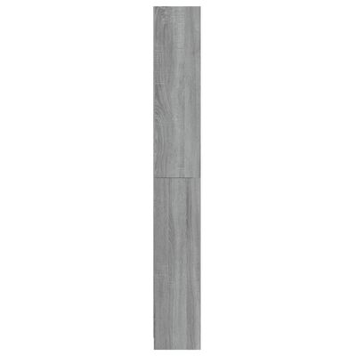 vidaXL bogreol med 5 hylder 80x24x175 cm konstrueret træ grå sonoma-eg