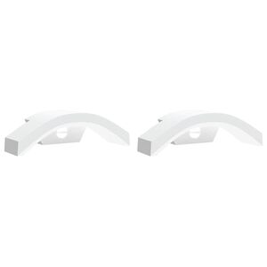 vidaXL udend&oslash;rs LED-v&aelig;glamper 2 stk. sensorer trykst&oslash;bt aluminium hvid