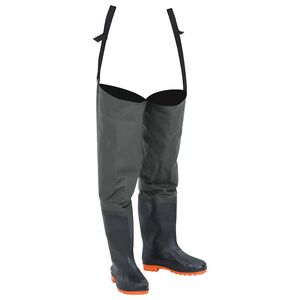 vidaXL hip waders str. 38 m&oslash;rkegr&oslash;n