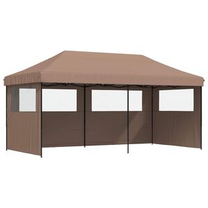 vidaXL Party Tent Brun 292 x 580 x 315 cm Oxford stof