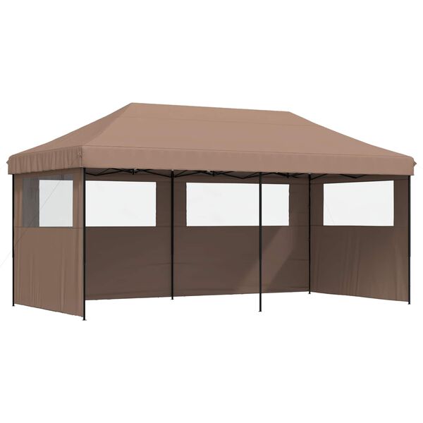 vidaXL Party Tent Brun 292 x 580 x 315 cm Oxford stof