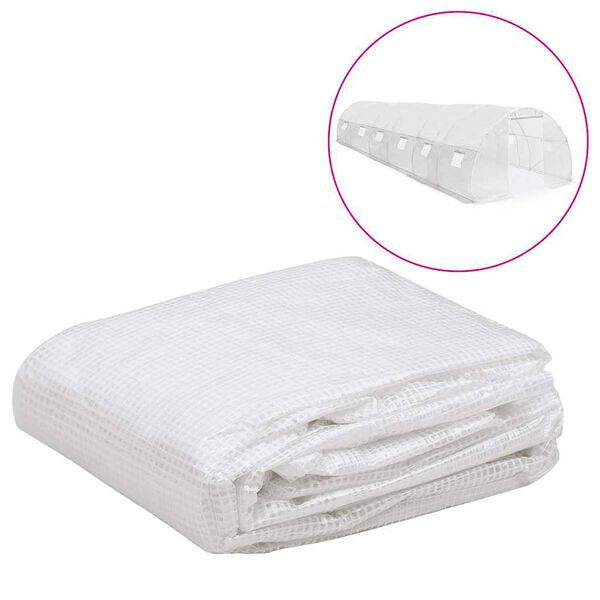 vidaXL overtræk til drivhus (27 m²) 3x9x2 m transparent