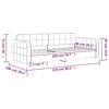 vidaXL daybed 90x200 cm velour m&oslash;rkegr&oslash;n