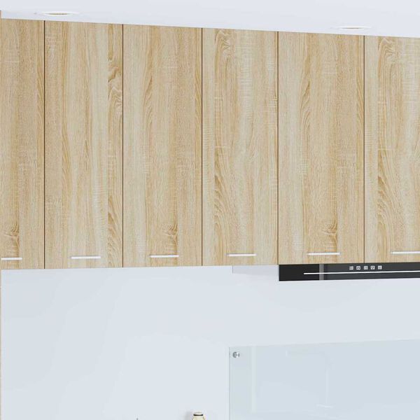 vidaXL H&aelig;ngeskab med d&oslash;r Sonoma eg 60 x 31 x 80 cm Konstrueret tr&aelig;