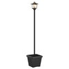 vidaXL Solarlampe med plantekasse with LED Bulb Sort 32 x 32 x 158 cm