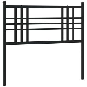 vidaXL udskiftningsgavl 100 cm metal sort