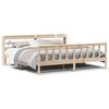 vidaXL sengeramme uden madras 200x200 cm massivt fyrretr&aelig;