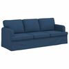 vidaXL Sofa 2 pcs Bl&aring; 144 x 80 x 85 cm Stof