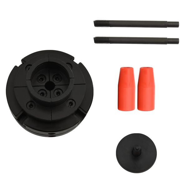 vidaXL patron til trædrejning 100 mm M33-tilslutning stål sort