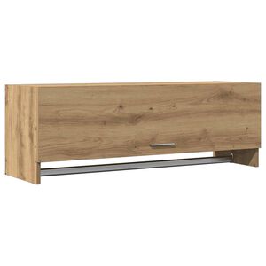 vidaXL garderobeskab 100x32,5x35 cm konstrueret tr&aelig; kunsteg