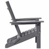 vidaXL Foldbar Adirondack Stol Lysegrå 74.5 x 80.5 x 90cm HDPE