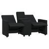 vidaXL 2-personers l&aelig;nestol med kopholder stof sort