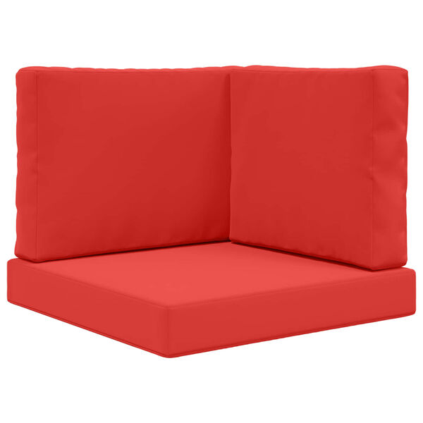 vidaXL Udend&oslash;rs Sofa Pude 3 pcs R&oslash;d Polyester