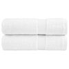 vidaXL Premium badeh&aring;ndkl&aelig;der SOLUND 2 stk. hvid 70x140 cm 600 gsm