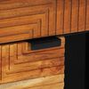 vidaXL Sideboard Naturfarvet 80 x 33,5 x 75 cm Massivt Akacietr&aelig;