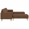 vidaXL Sofa Sæt Brun Faux suede læder
