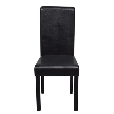 vidaXL spisebordsstole 4 stk. kunstlæder sort