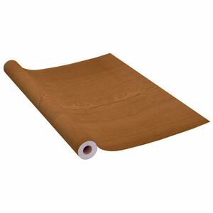 vidaXL selvkl&aelig;bende folie til m&oslash;bler 500x90 cm PVC egetr&aelig;