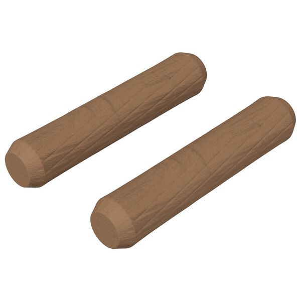 vidaXL Tr&aelig;dowels 2 pcs Brun &Oslash;8 x 35 mm Massivt tr&aelig;