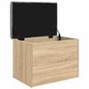 vidaXL opbevaringsb&aelig;nk Sonoma eg 62x42x45 cm konstrueret tr&aelig;