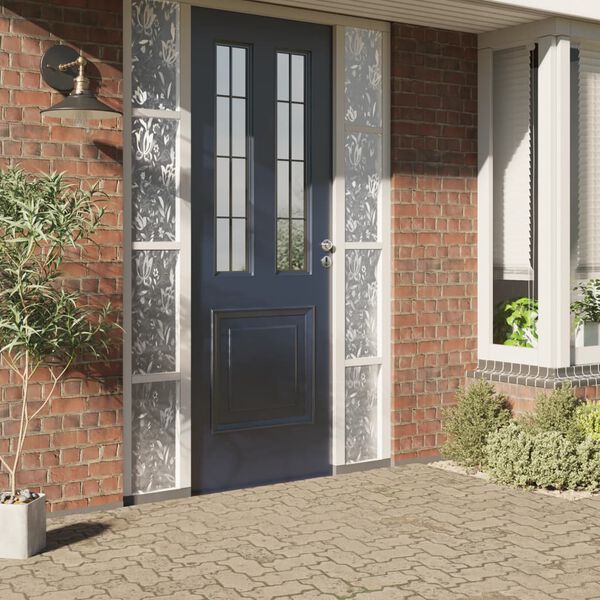 vidaXL vinduesfolie 45x500 cm blomsterm&oslash;nster PVC matteret