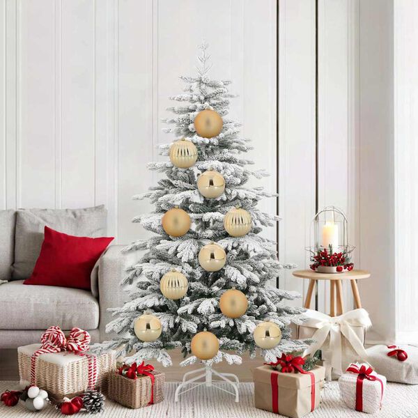 vidaXL Jule Kuglesæt 9 pcs Guld Plastik