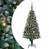vidaXL Kunstigt juletr&aelig; med stativ Gr&oslash;n 150 cm PVC og St&aring;l og Plastik