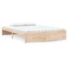 vidaXL sengeramme 135x190 cm massivt tr&aelig;