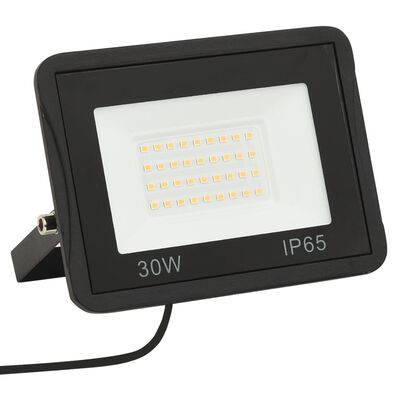 vidaXL LED-projektør 30 W varmt hvidt lys