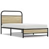 vidaXL sengeramme 100x200 cm uden madras konstrueret tr&aelig; sonoma-eg