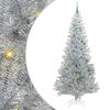 vidaXL Juletr&aelig; med 300 LED'er med stativ S&oslash;lv 240 cm PET