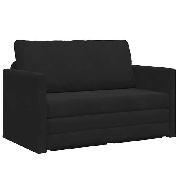 vidaXL Sovesofa 110cm Sort Fl&oslash;jl
