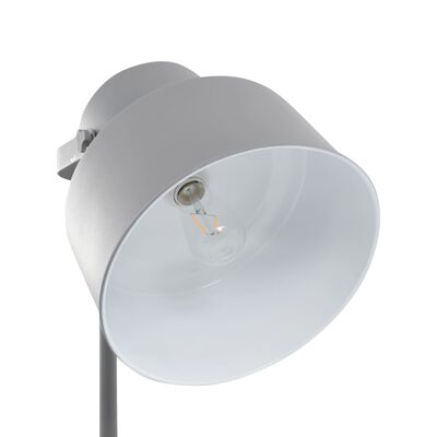 vidaXL gulvlampe E27 metal grå