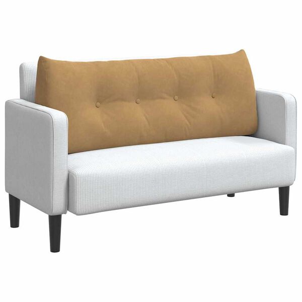 vidaXL Rygpude Brun 120 x 24 x 50 cm Fl&oslash;jl