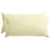 vidaXL Pude med pude HEERLEN 2 stk. Cremefarvet Polyester