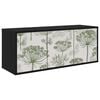 vidaXL V&aelig;gh&aelig;ngt TV Skab GOTHA 102 x 33 x 40 cm Sort eg Konstrueret tr&aelig;