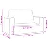 vidaXL 2-personers sofa til børn blødt plys pink